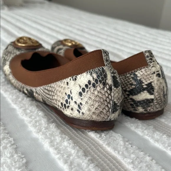 Tory Burch Snakeskin Ballet Flats - Picture 6 of 9